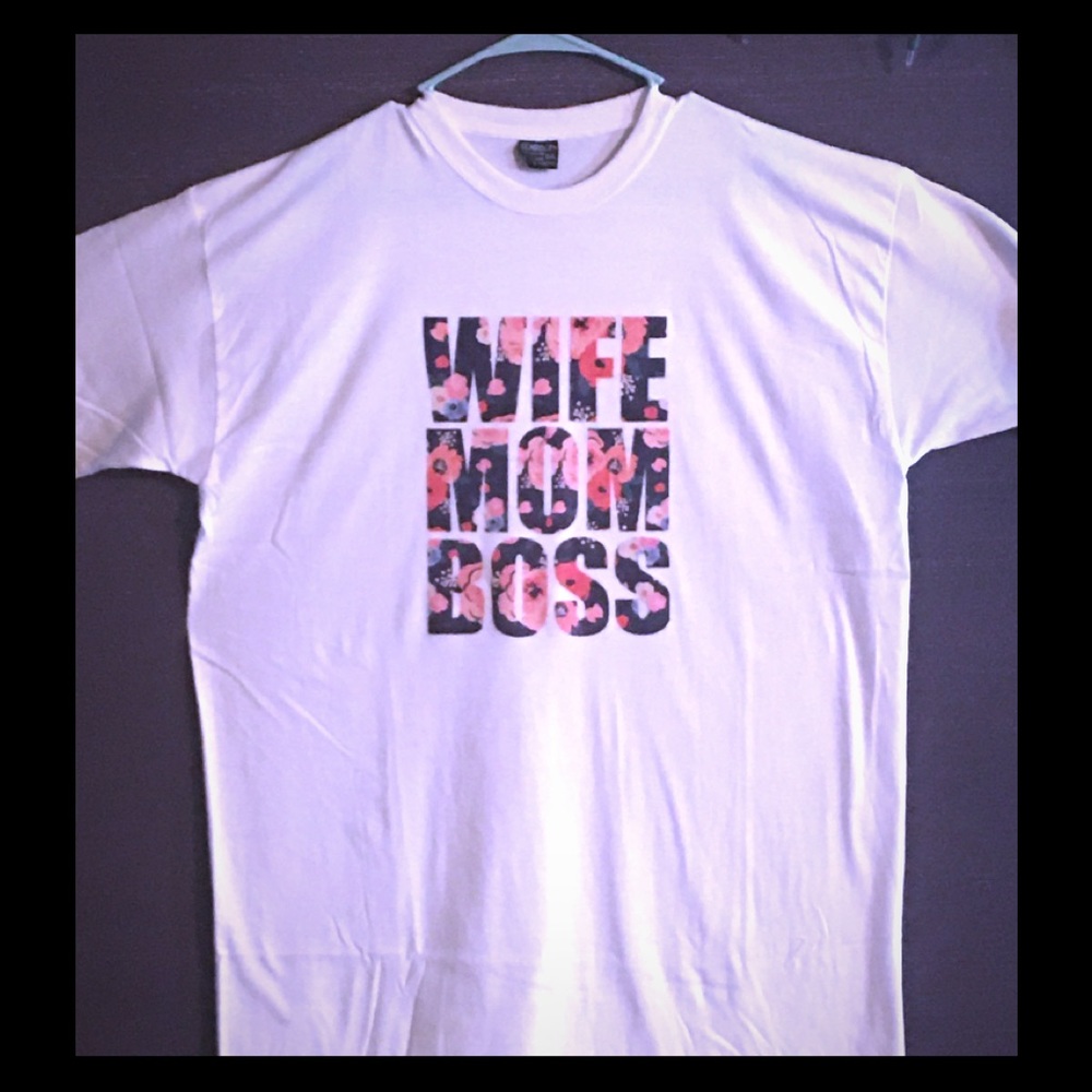 Wife Mom Boss 2XL Custom pressed Shirt